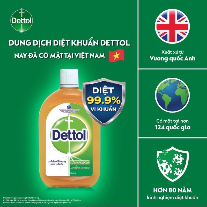 Dung dịch diệt khuẩn đa năng Dettol 250ml