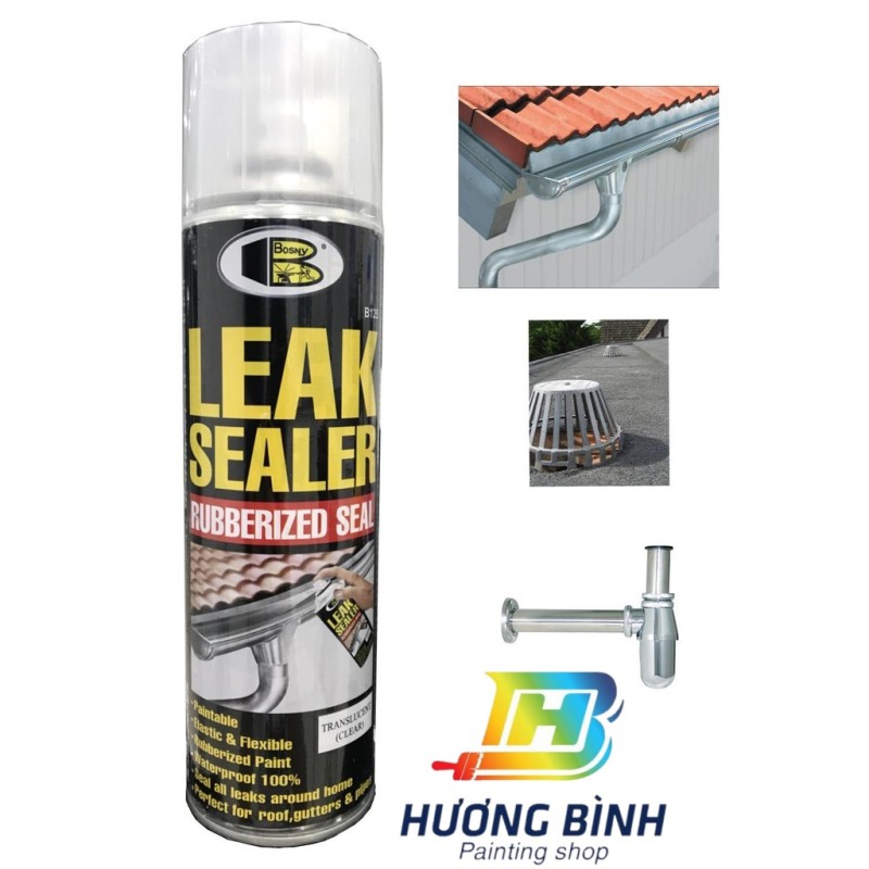 Sơn xịt Bosny Leak Sealer B125 (Sơn xịt chống dột)