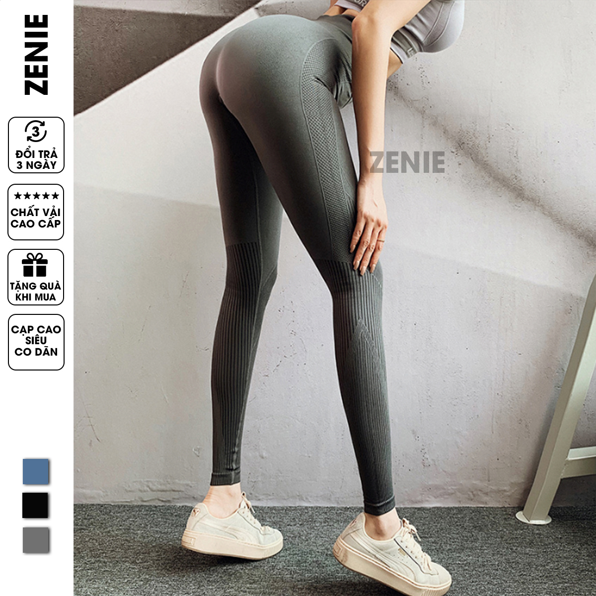 Quần tập Gym Legging Basic Thanh Lịch Siêu Co Dãn Nâng Mông Tôn Dáng Q07