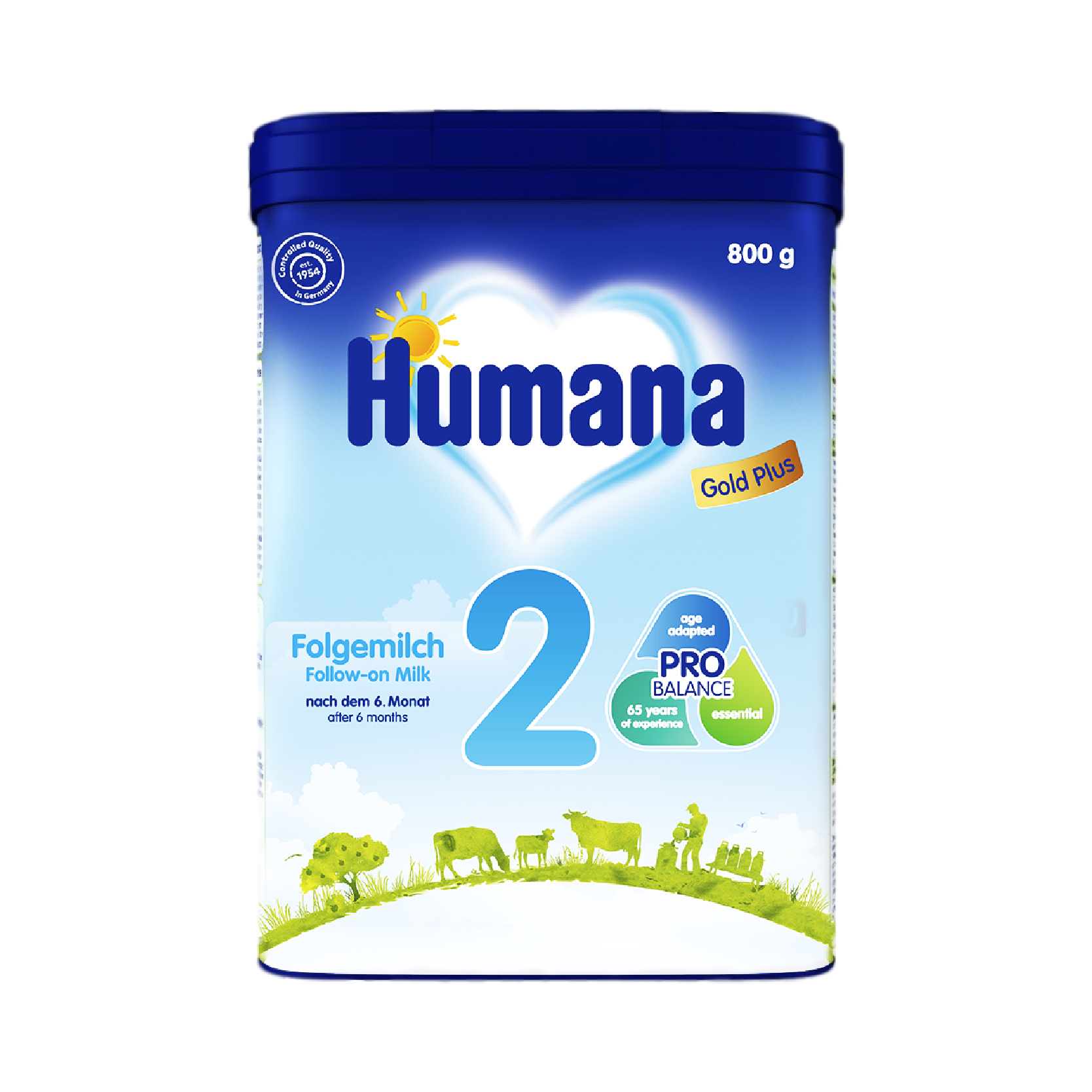 Sữa bột Humana Gold 2 800gr mẫu mới nhất