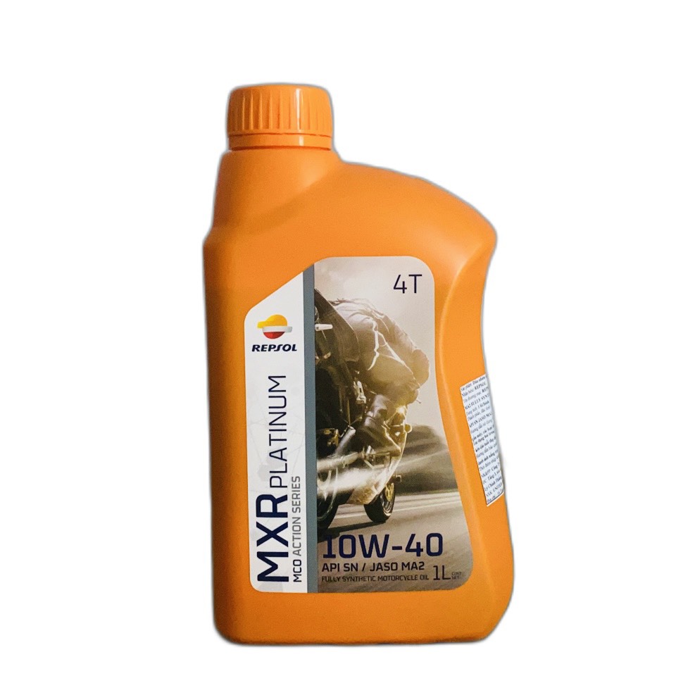 [HCM]Nhớt 100% tổng hợp Repsol MXR Platium Racing 10W40 1L - Nhớt xe máy mô tô PKL Exciter Winner X Sirus