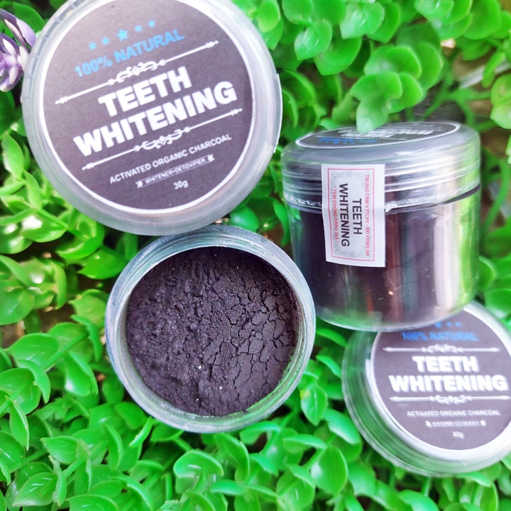 Bột than tre hoạt tính dùng đánh răng tẩy răng Teeth Whitening