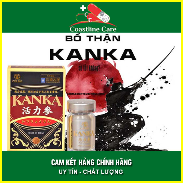Bổ Thận Kanka Katsuryokujin Nhật Bản Hộp 60 Viên - Tăng Cường Sinh Lực