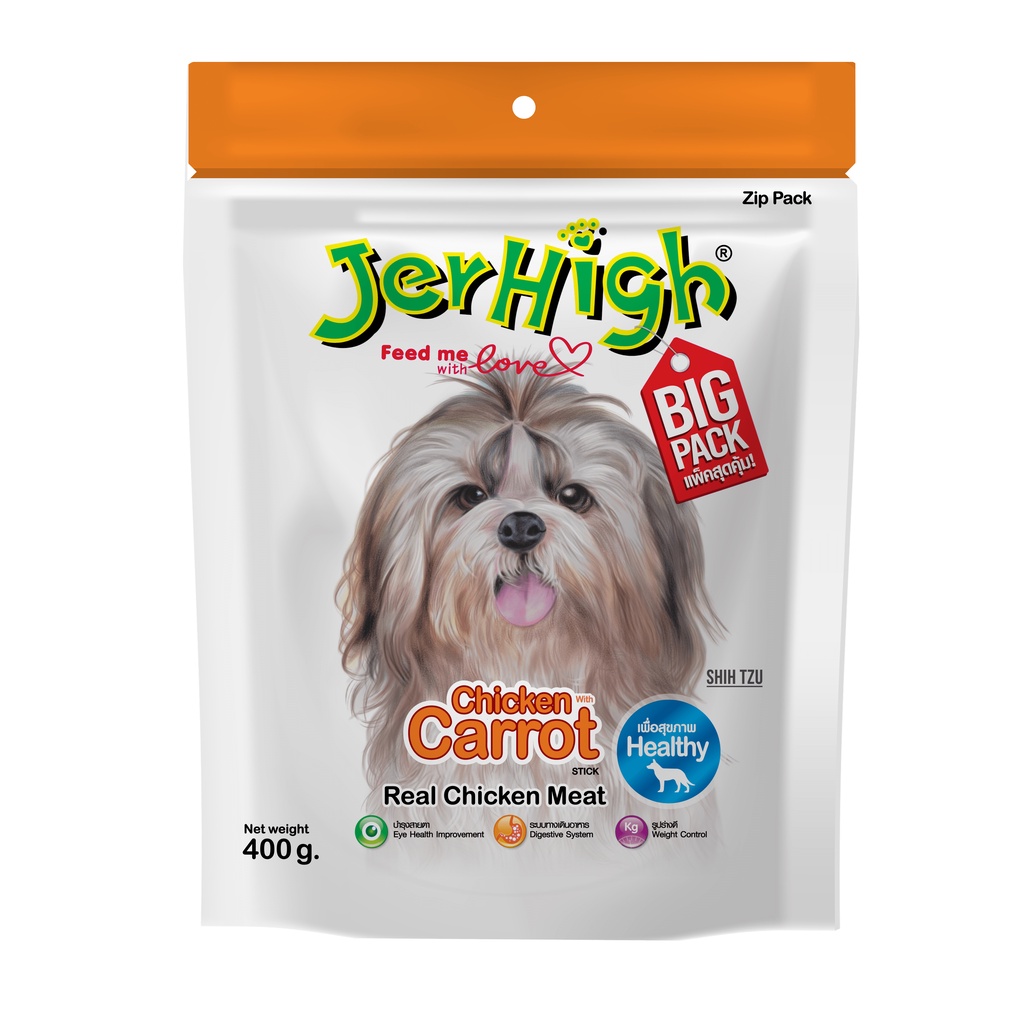 Snack jerhigh 50-70g free ship thức ăn made in thailand