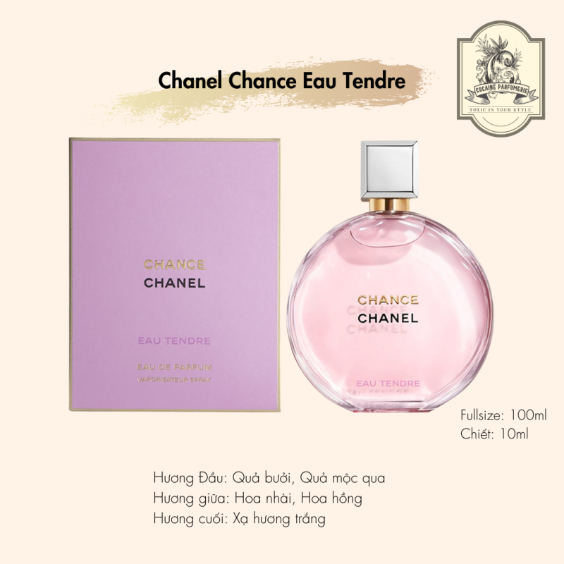 [Nhập Khẩu Chính Ngạch] Nước Hoa Nữ  Chính Hãng Chanel Chance Eau Tendre 100ml