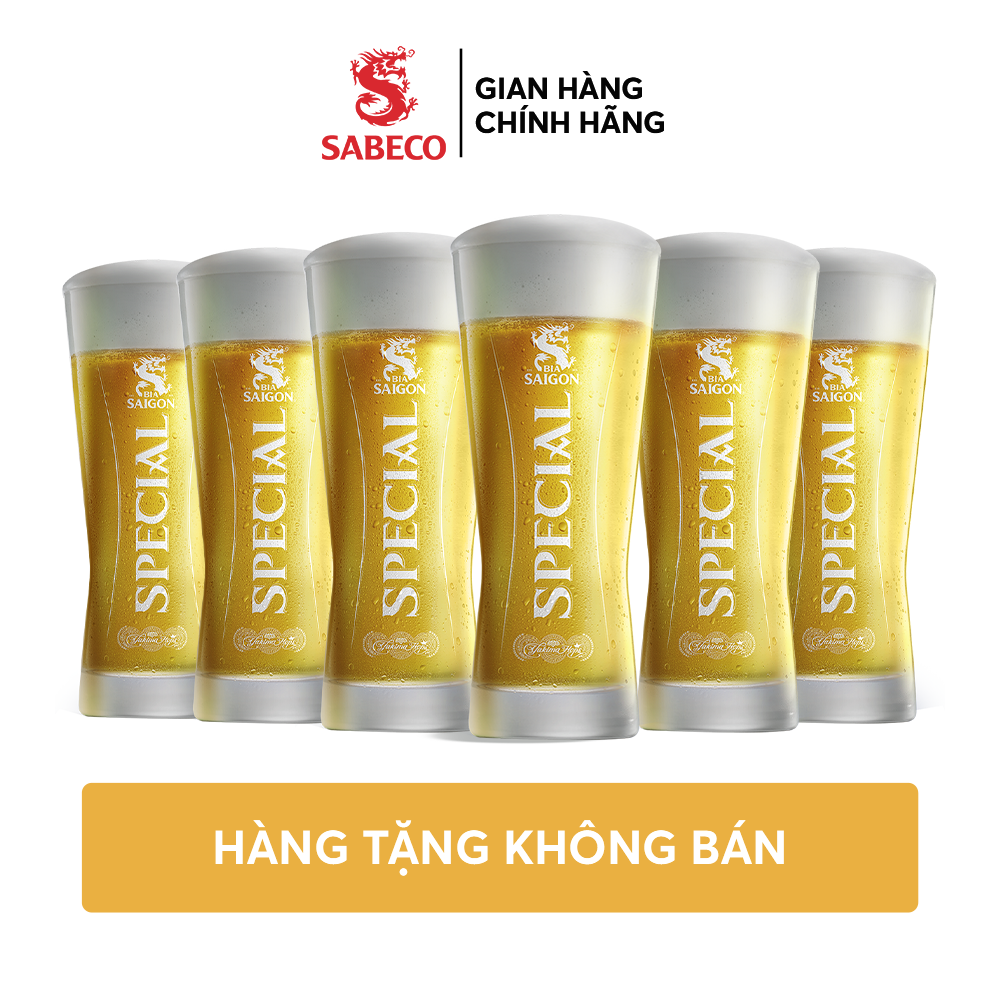 [Quà tặng] Combo 6 Ly thuỷ tinh Saigon Special
