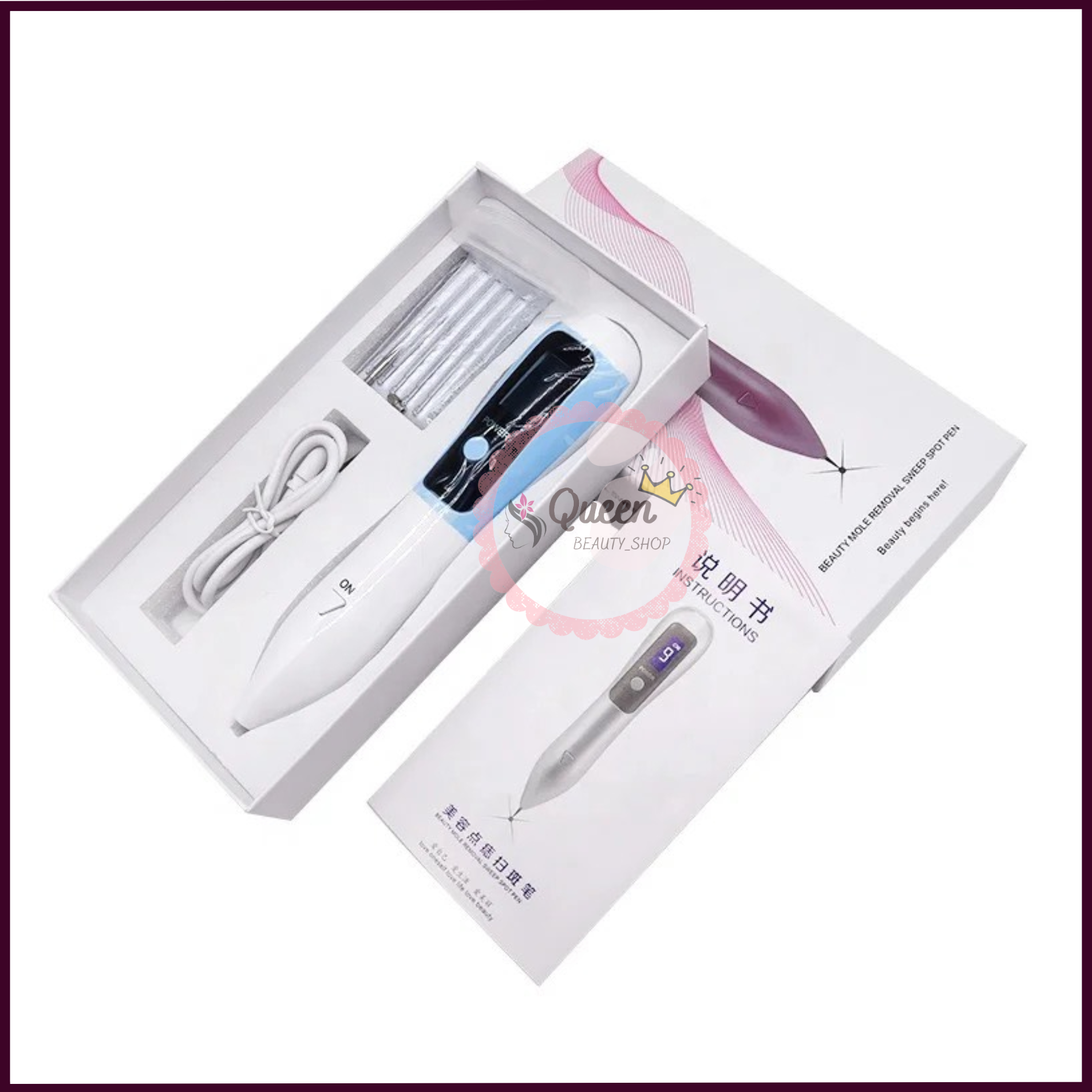 Máy đốt nốt ruồi Mini | Bút đốt nốt ruồi 9 cấp độ dùng trong Spa &TMV