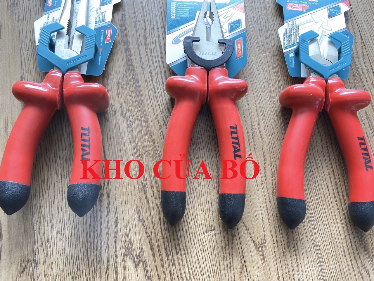 Bộ 3 kềm răng cắt nhọn total Thtip381 thtip171 thtip261