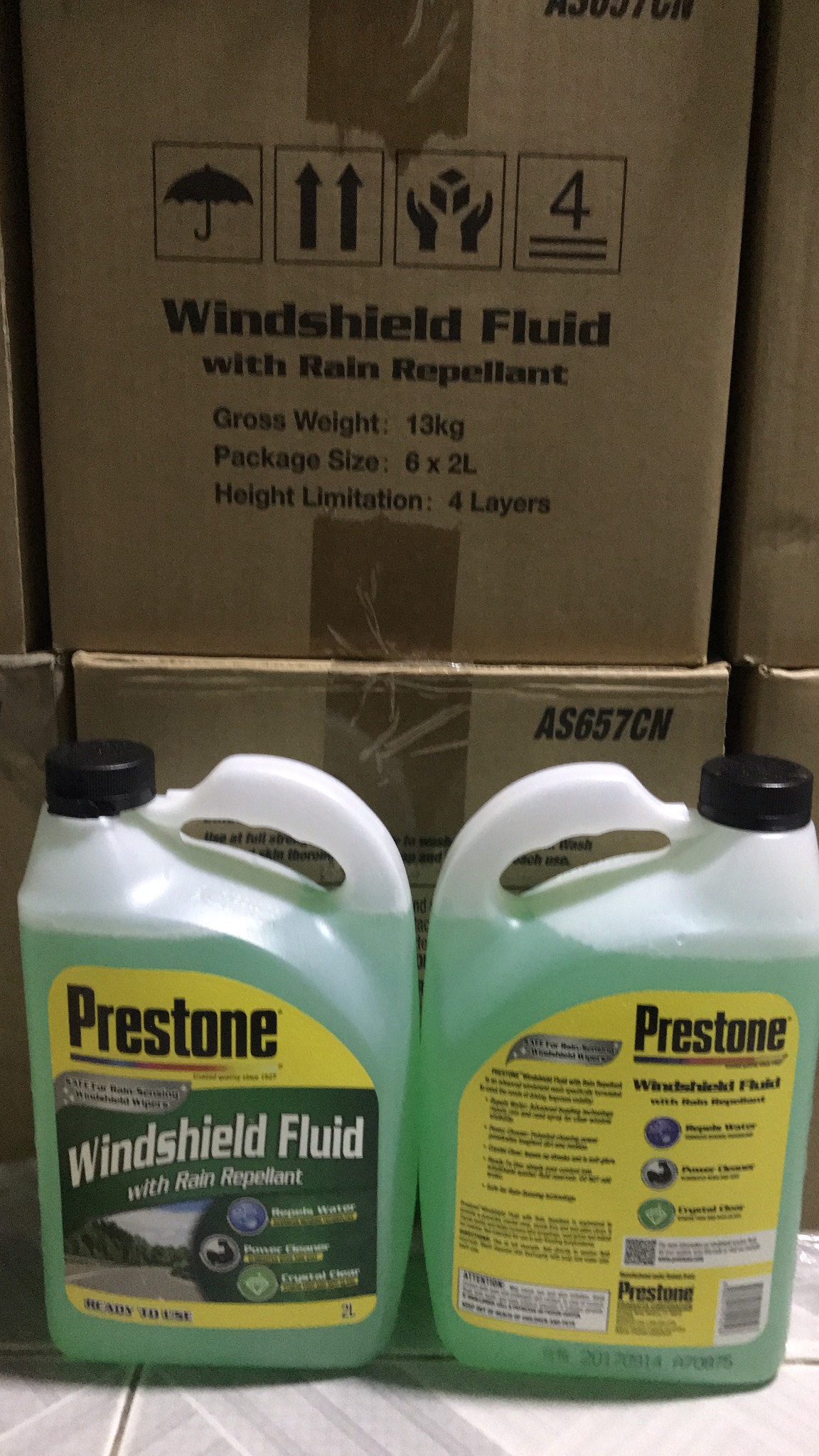 [HCM]Nước rửa kính Prestone Windshield Fluid 2L