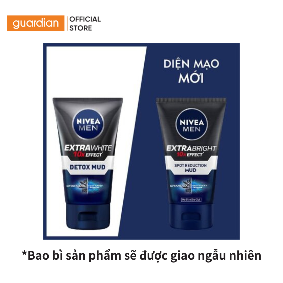 Sữa Rửa Mặt Mud Hỗ Trợ Dưỡng Sáng Da & Kiểm Soát Nhờn Nivea Men 100gr