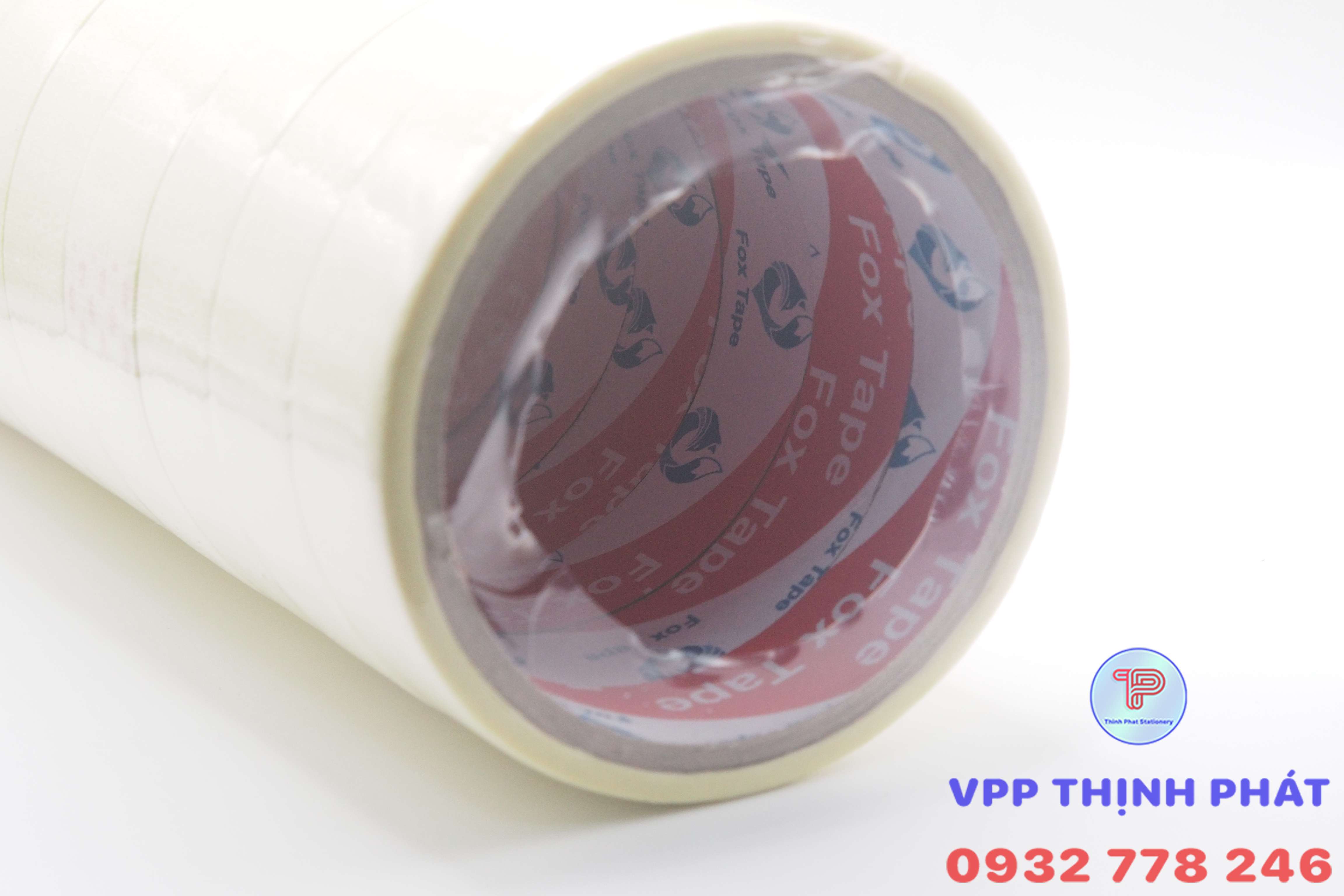 Băng keo giấy khổ 2.4cm (6 cuộn/12 cuộn)