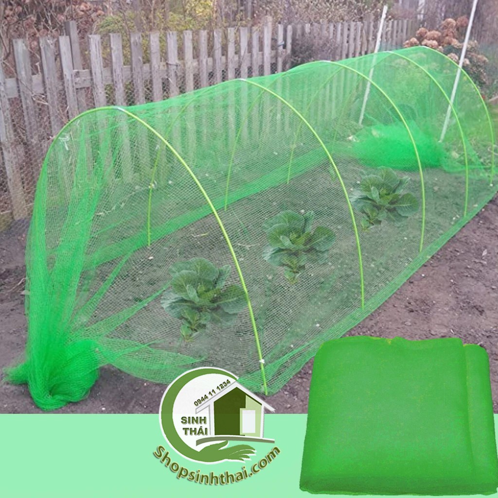 [HCM]Lưới bảo vệ cây trồng chống côn trùng xanh lá [1 mét x khổ 4 mét] lưới chống muỗi che chắn công trình chắn bụi