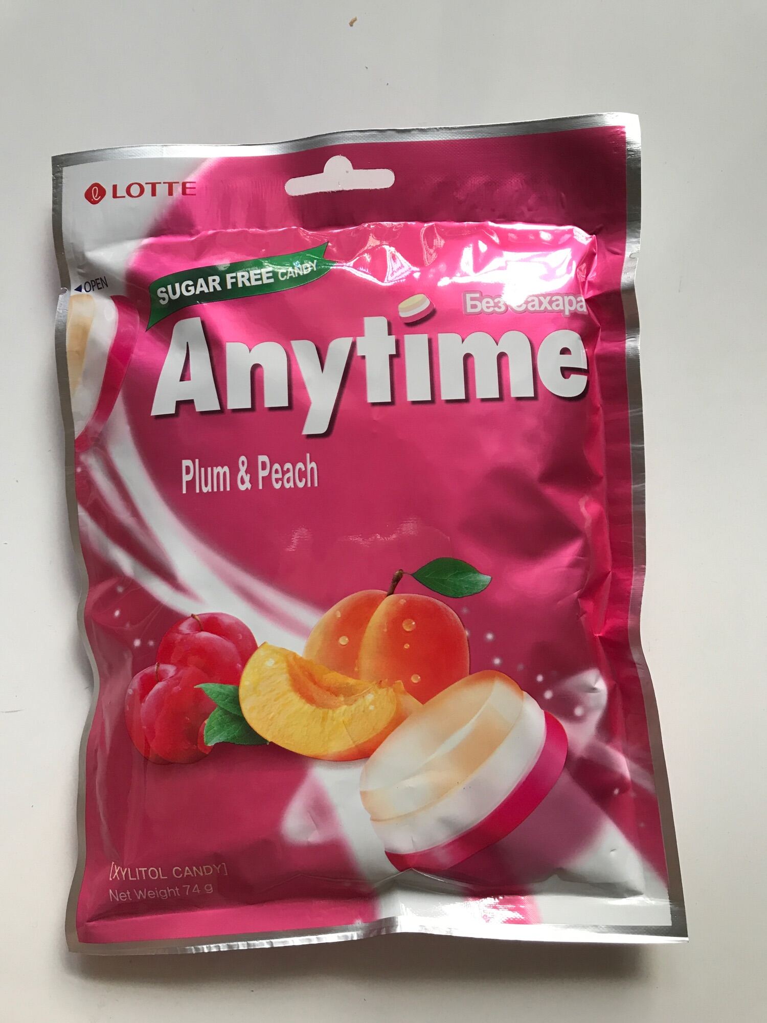 KẸO LOTTE ANYTIME ĐÀO HÀN QUỐC 74g
