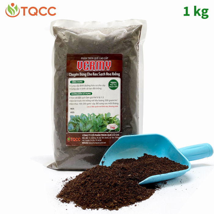 [HCM]Phân trùn quế cao cấp Vermy 1kg