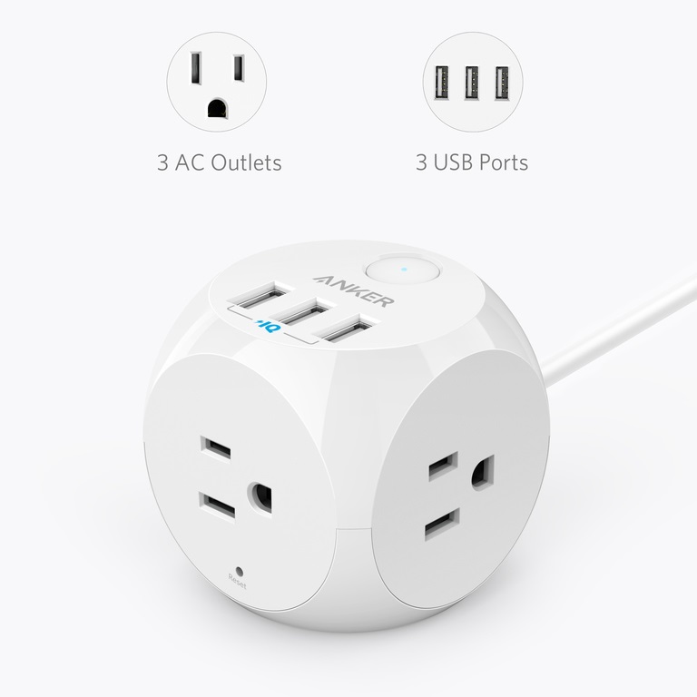 Ổ cắm điện Anker PowerPort Strip 3 - A2763