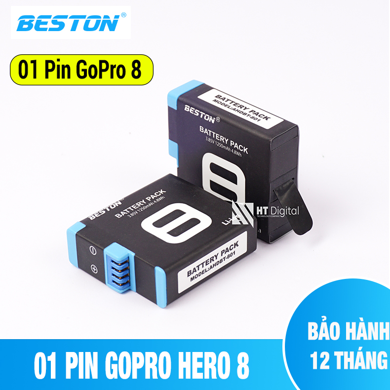 Dock sạc 3 + 2 pin beston cho gopro hero 5 6 7 8