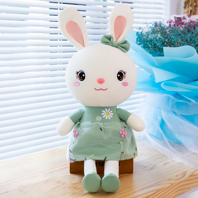 Thỏ bông mặc váy size 39cm và 65cm