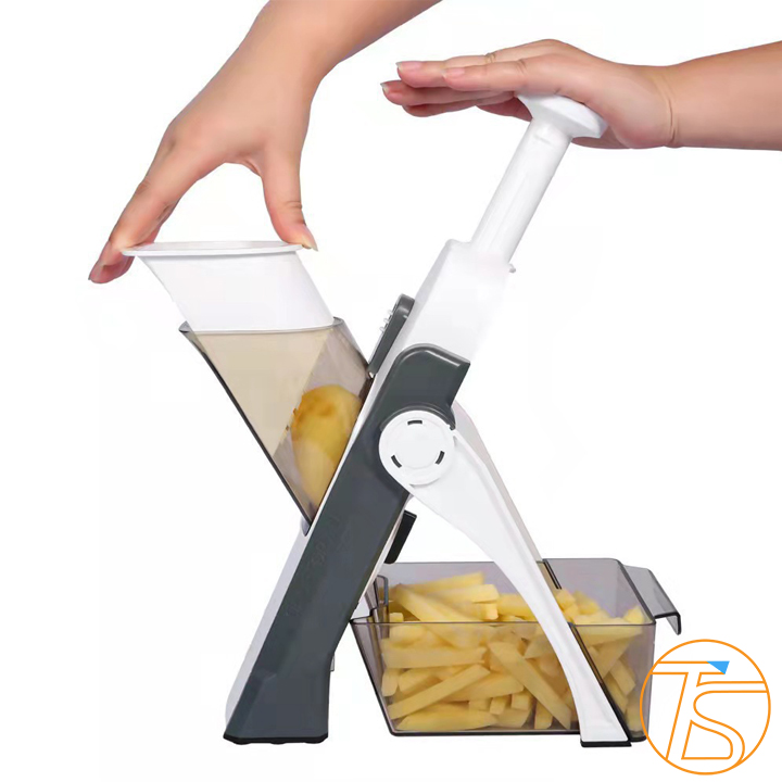 Dụng cụ cắt rau củ quả xếp gọn đa năng, Bộ dao bào nạo nghiền sợi gọt trái cây, cắt lát ép tỏi ớt, Đồ dùng nhà bếp, Dụng cụ thái cắt tỉa