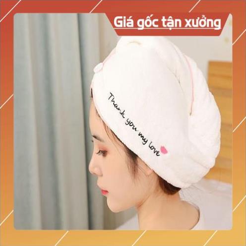 Khăn Quấn Tóc Nhanh Khô Thần Thánh, Khăn Ủ Tóc Nhanh Khô