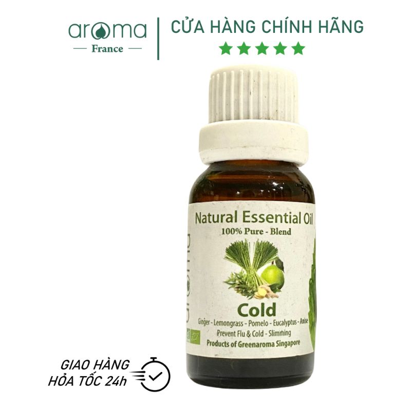 Tinh Dầu Aroma Sả Gừng Cold - 10ml/15ml/30ml/50ml