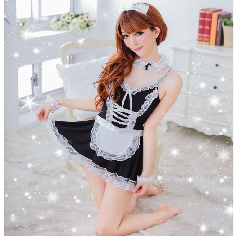 Váy Ngủ Dễ Thương Cosplay Cô Hầu Gái (MS9039)
