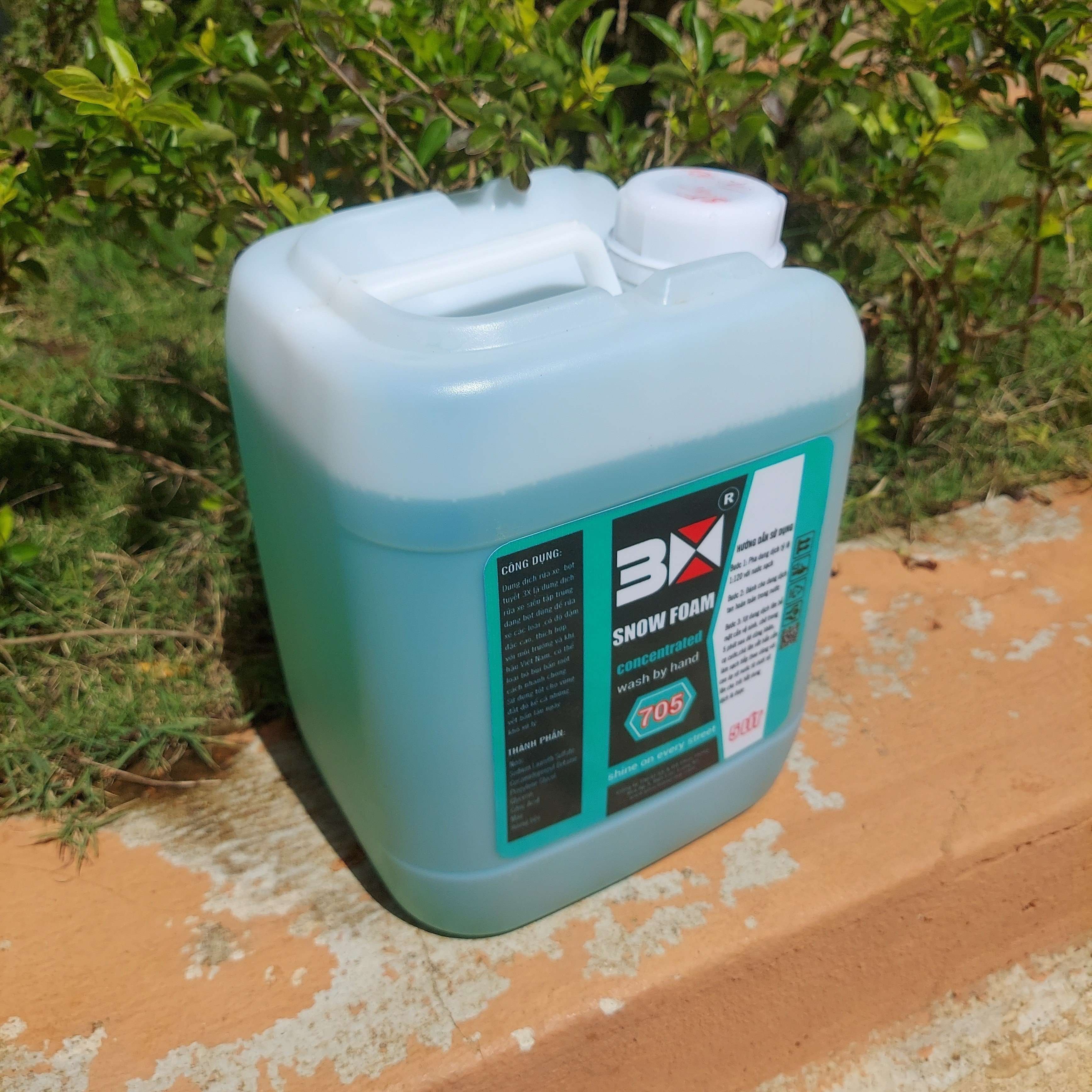( CAN 5 LÍT ) CAN BỌT TUYẾT RỬA XE ĐẬM ĐẶC 3X 705 5 LÍT