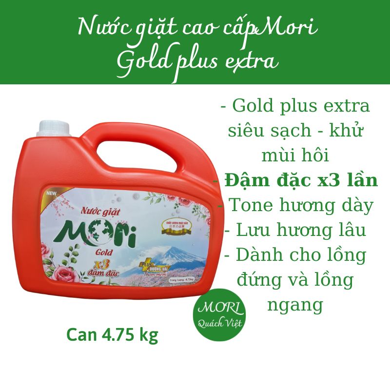 Nước giặt MORI hương comf/enchen/ lovely, can 5L