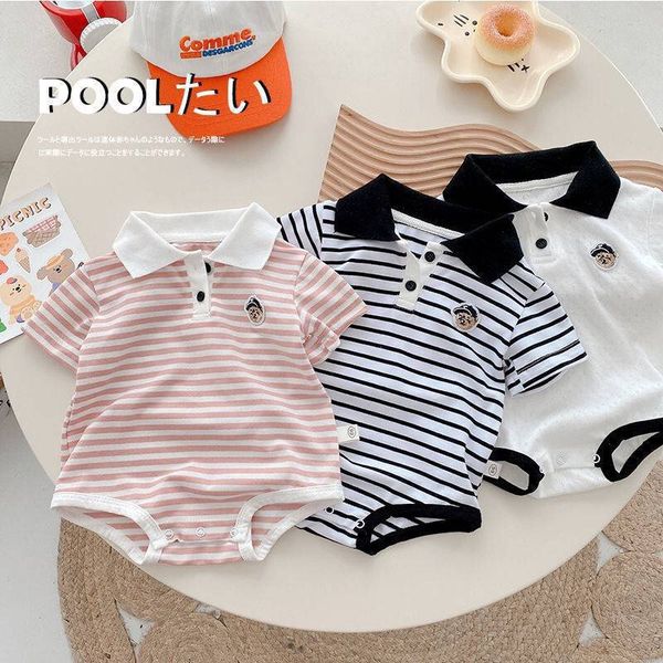 Set body suit polo cho bé trai và bé gái từ 3kg đến 12kg chất liệu vải cotton
