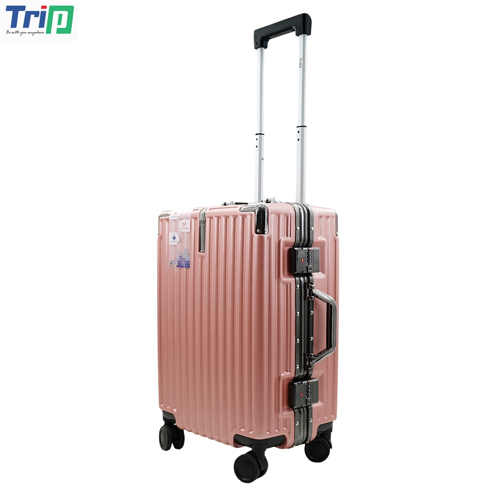 Vali khung nhôm trip a91 chất liệu pc + abs cao cấp, khóa bảo mật ats, bảo hành 5 năm
