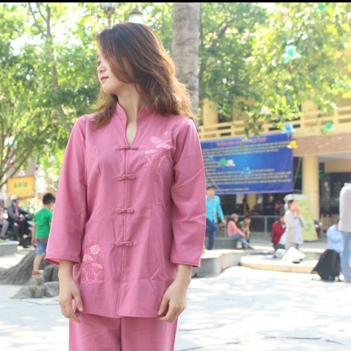 [HCM]Đồ lam đi chùa  quần áo phật tử