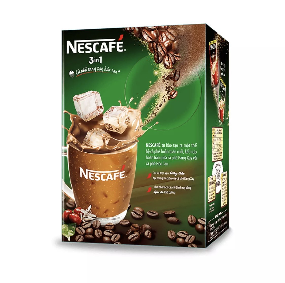 [HCM] Nescafé 3in1 Cà Phê Rang Xay Hòa Tan Đậm Vị Cà Phê (Hộp 20 gói x 17g)