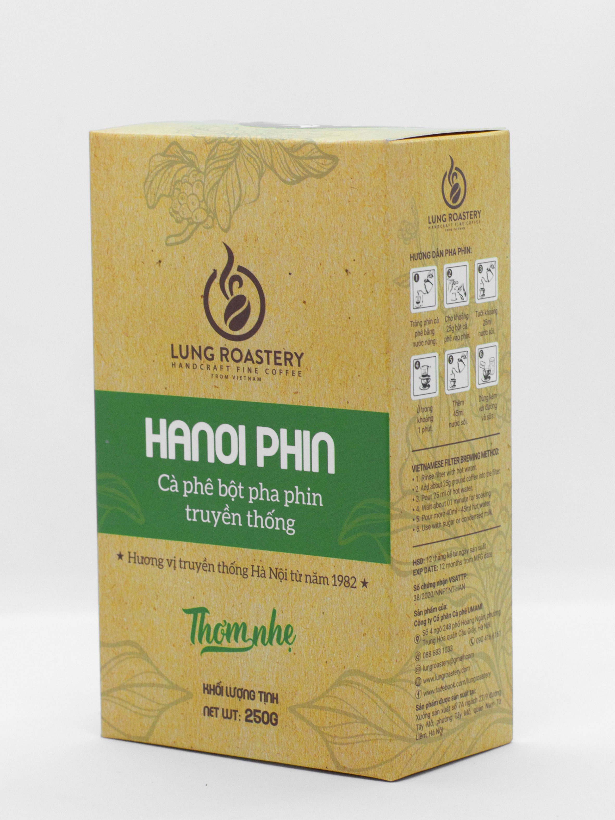 Hà Nội Phin Bột vị thơm nhẹ 250g