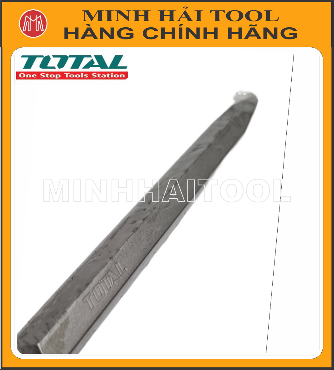 TOTAL – Mũi đục nhọn cỡ Ø14x250mm. Model: TAC1511141. Chất liệu: Thép công nghiệp SDS Plus