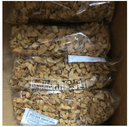 dừa sấy giòn BỊCH 500G
