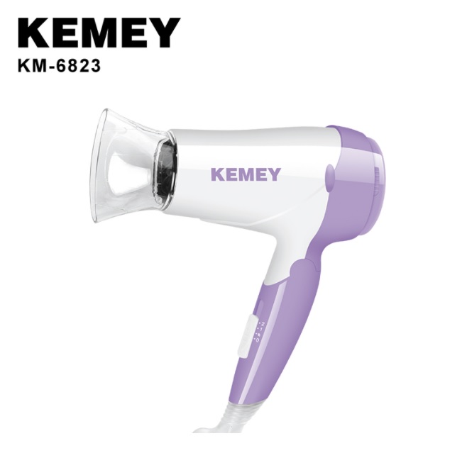 Máy sấy tóc gấp gon tiện dụng kemey km - 6823