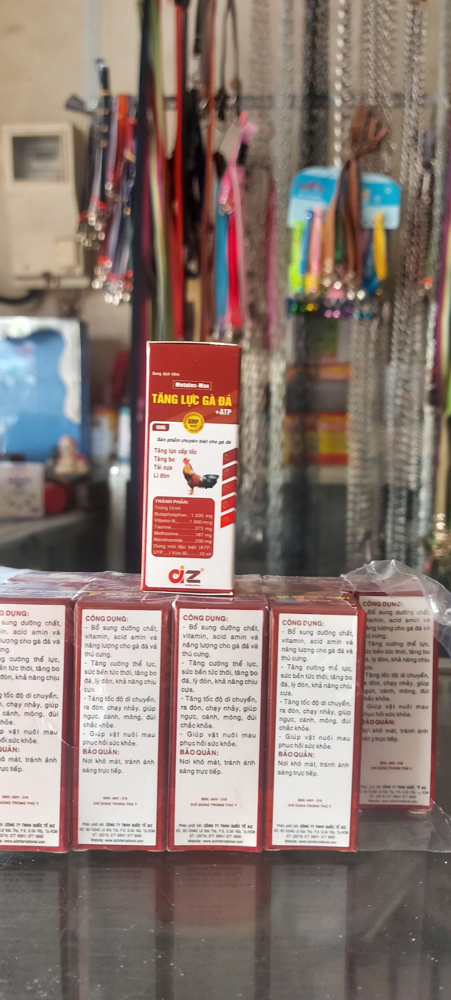 tăng lực gà đá +atp 10ml (metafos-mas) tang luc ga da