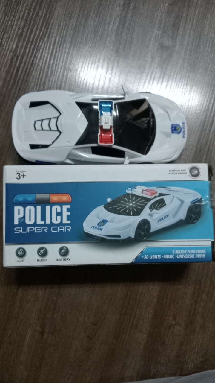 The Toy Car Has Music and Lights