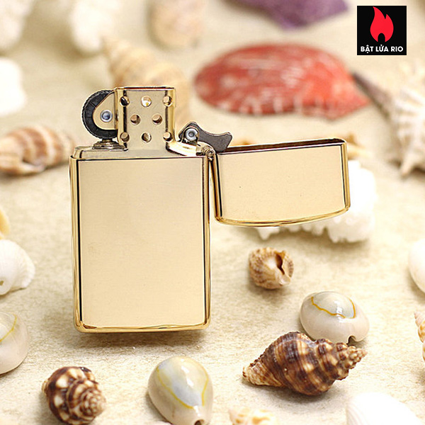 Bật Lửa Zippo Slim Solid Brass 1654B