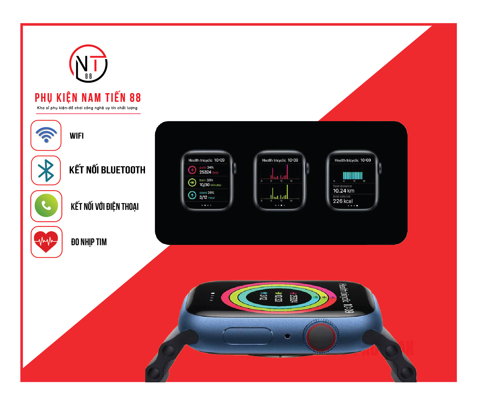 Đồng hồ T800 Pro Max - MixASale