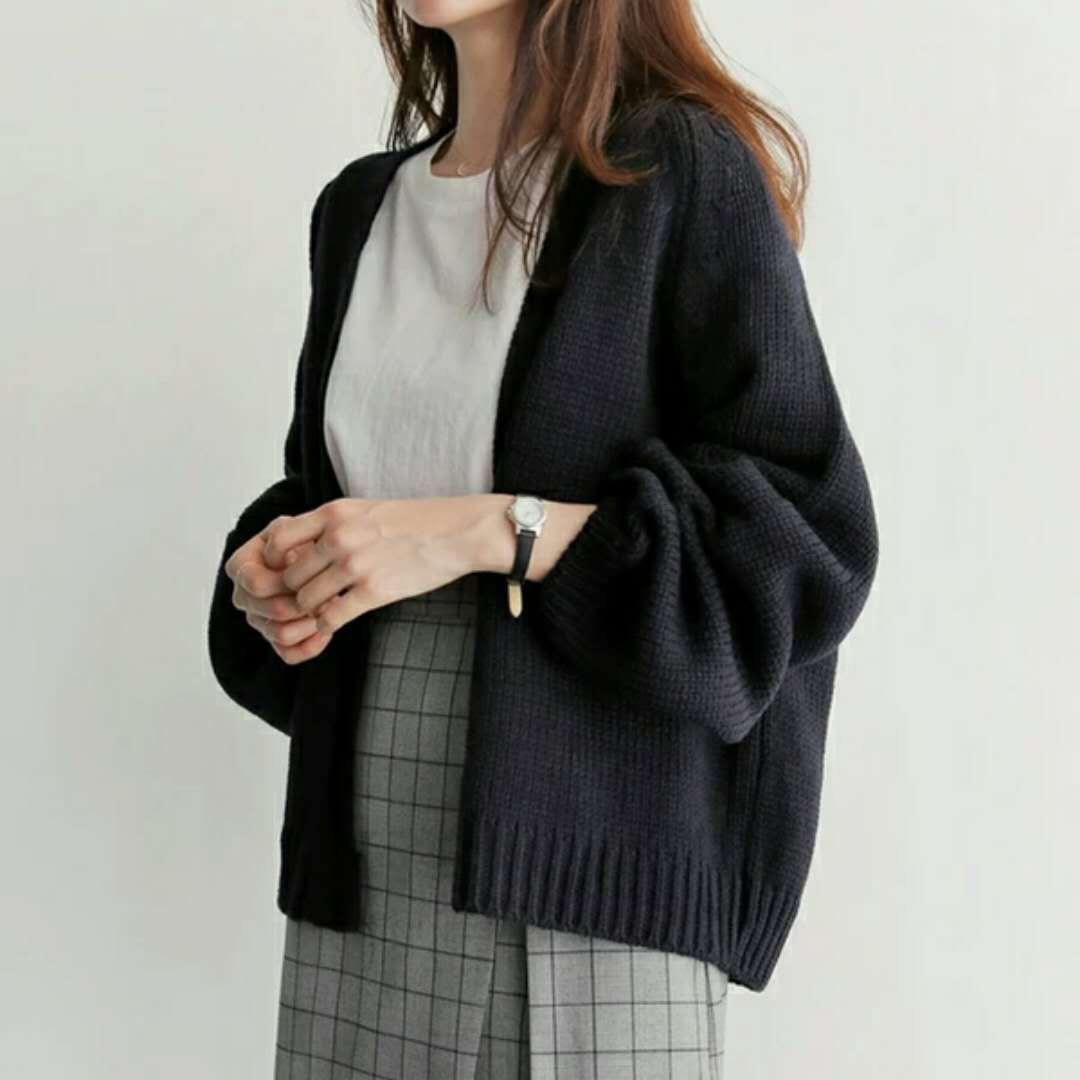 [ÁO CHOÀNG NỮ ] Áo Khoác Cardigan Len Nữ Hàn Quốc-Áo Len Nữ Basic Dày Dặn