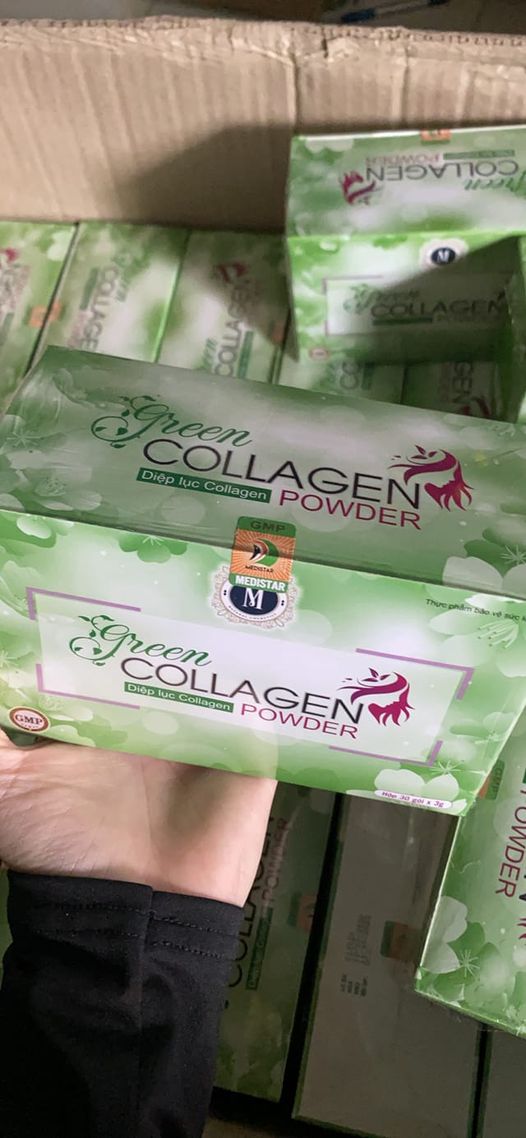 Bột diệp lục collagen (hộp 30 gói)