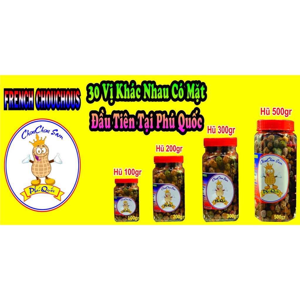 đậu phộng CHOUCHOU PQ 200g chọn vị inbox