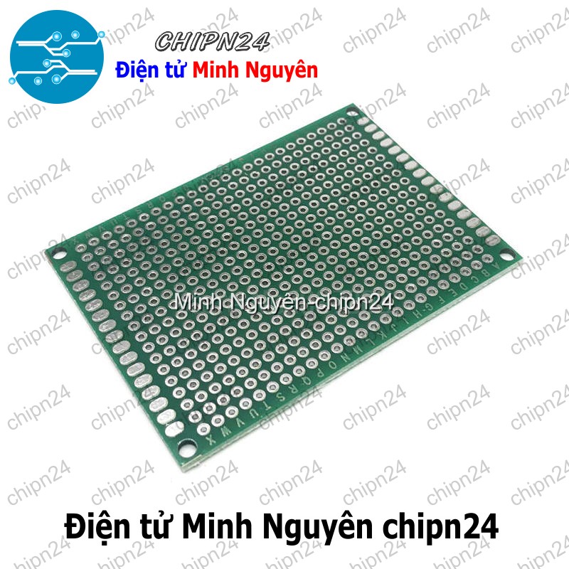 [1 tấm] Testboard 2 mặt Thủy tinh 5x7cm (Board đồng đục lỗ PCB, Testboard cắm hàn) - HH001563