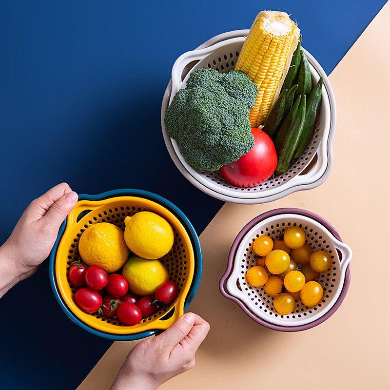 Bộ thau rổ nhựa 6 món tiện dụng