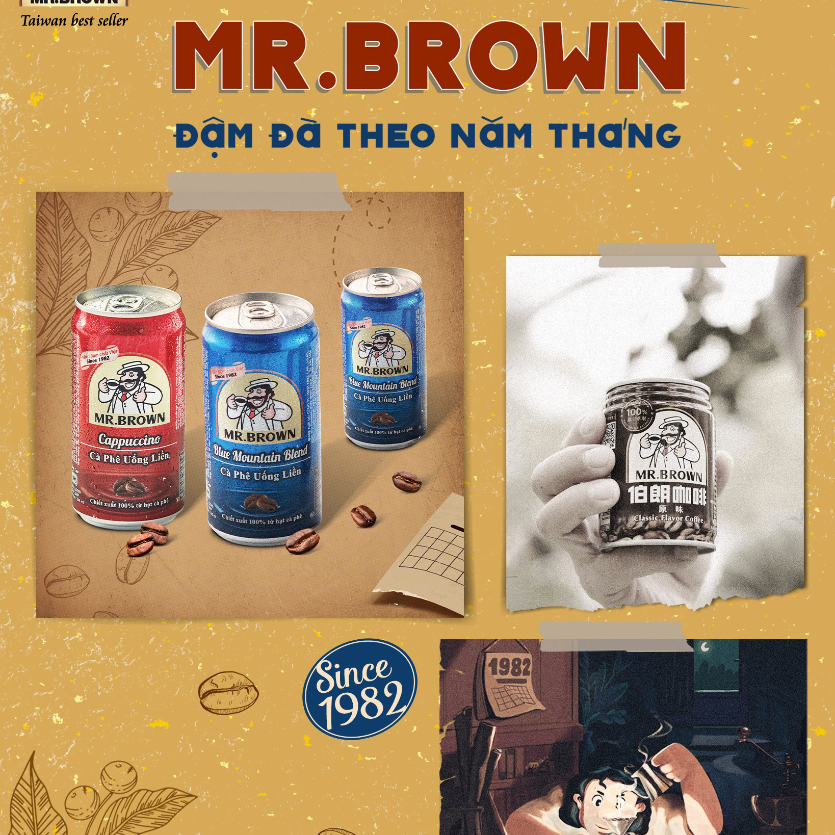 Cà Phê Mr.Brown Lon 240Ml - Có Đủ Vị