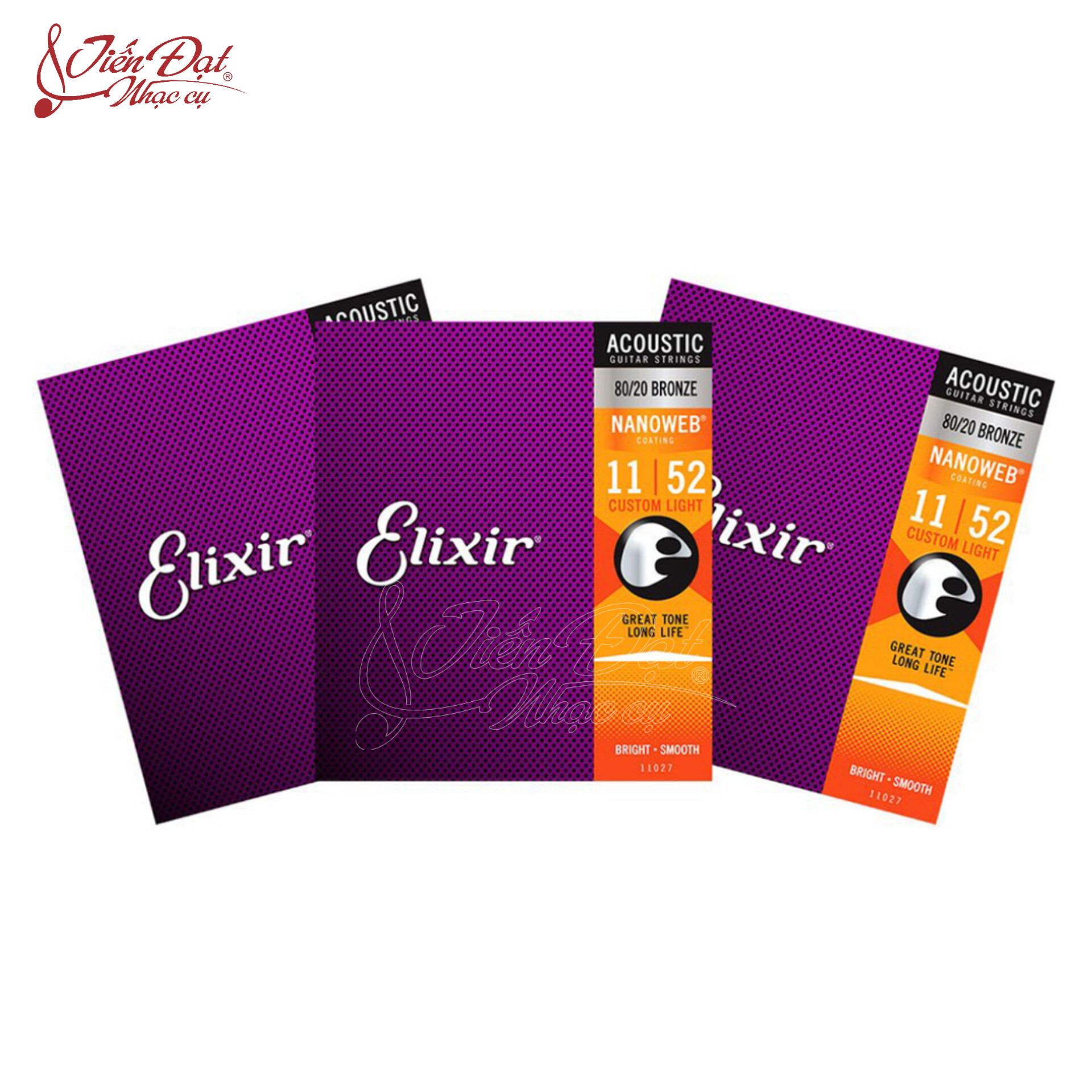 Dây Đàn Guitar Acoustic Elixir Cao Cấp | Chất Âm Đỉnh | ELIXR 10-16002, ELIXIR 11-16027, ELIXIR 12-16052