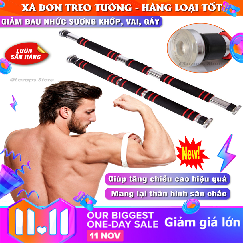 Xà Đơn Treo Tường Gắn Cửa Đa Năng 1M3 - Hỗ Trợ Cho Việc Tập Gym