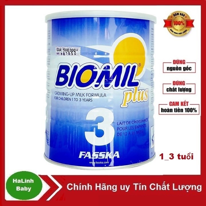 Sữa bột Biomil số 1 2 3 800g [Date 2026]