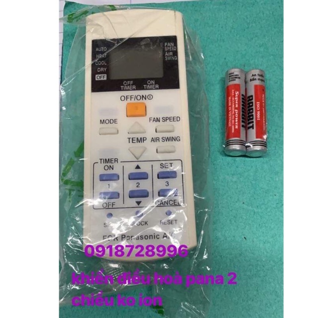 Điều khiển điều hòa Panasonic hai chiều không ion