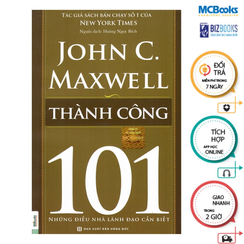 Sách - thành công 101 – success 101 - những điều nhà lãnh đạo cần biết - mcbooks